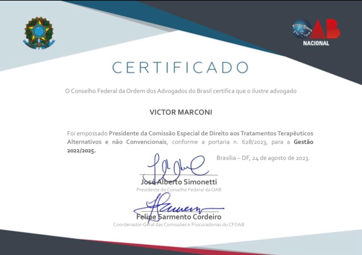 Certificado / Certificação - OAB